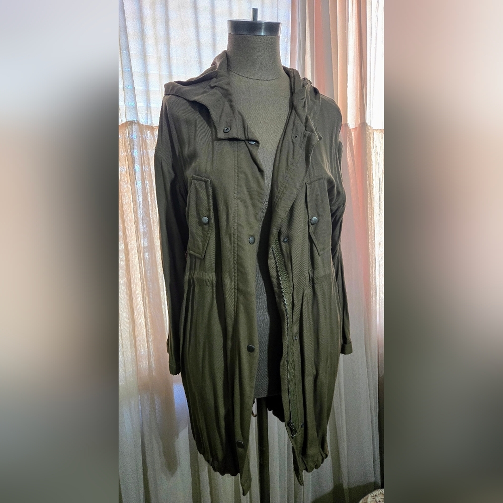 Olive Hooded Women's Jacket